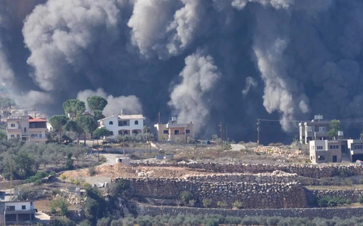 দক্ষিণ লেবাননে ইসরায়েলের হামলা